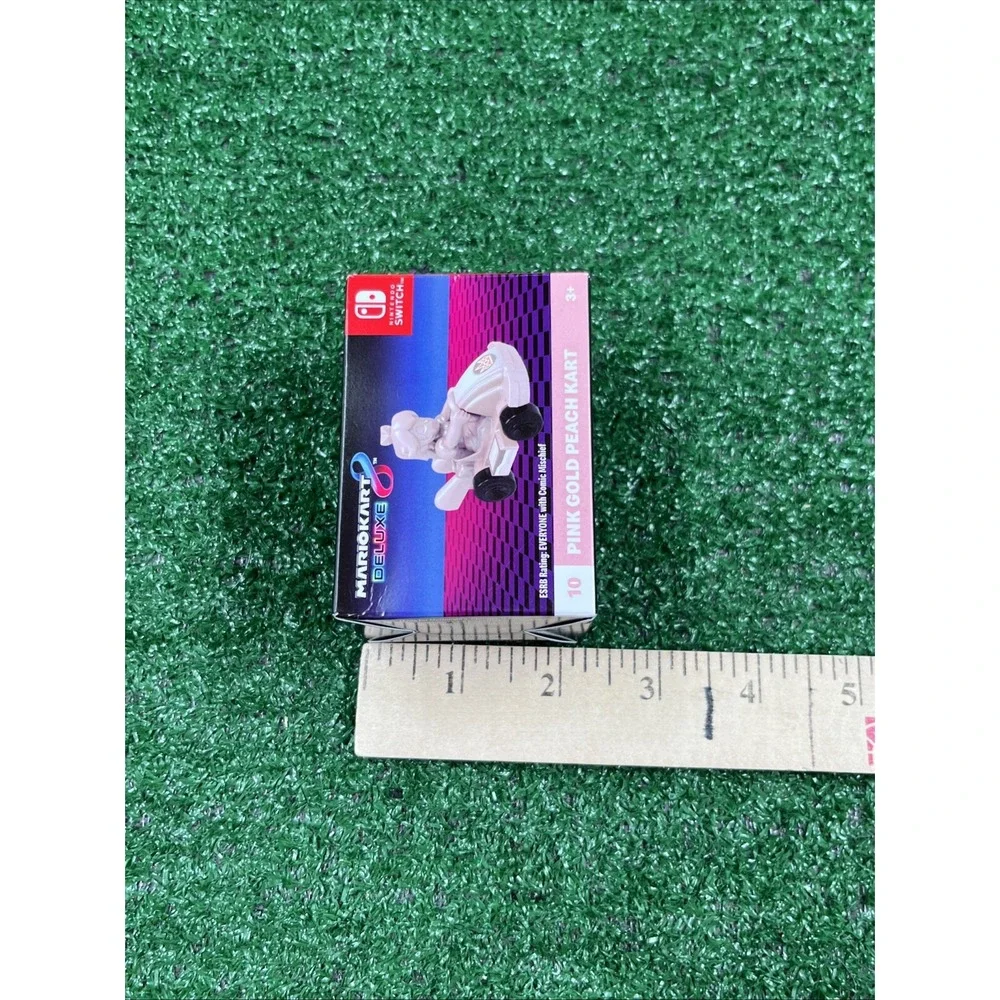 Mario Kart Deluxe 8‎ Pink Gold Peach #10 Nintendo Switch McDonald's Toy Lot Of 2